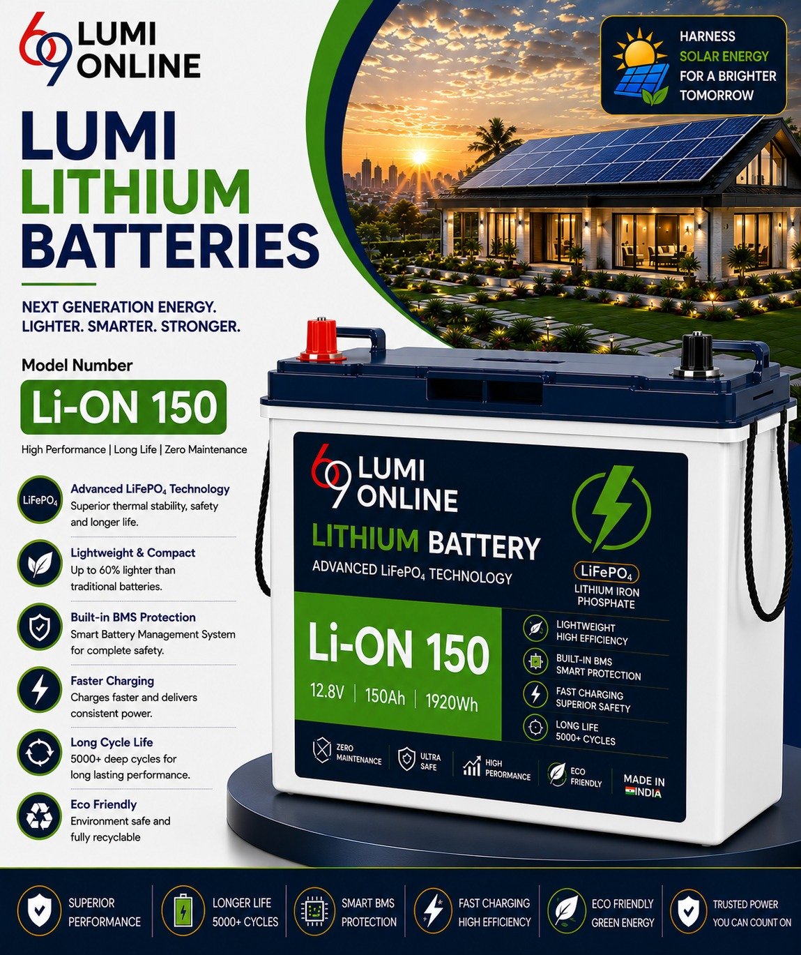 Li-ON 150 Lithium Inverter Battery