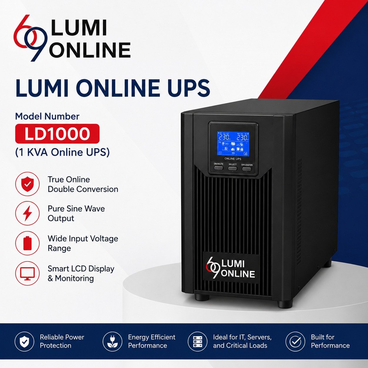 LD1000 1 KVA Online UPS