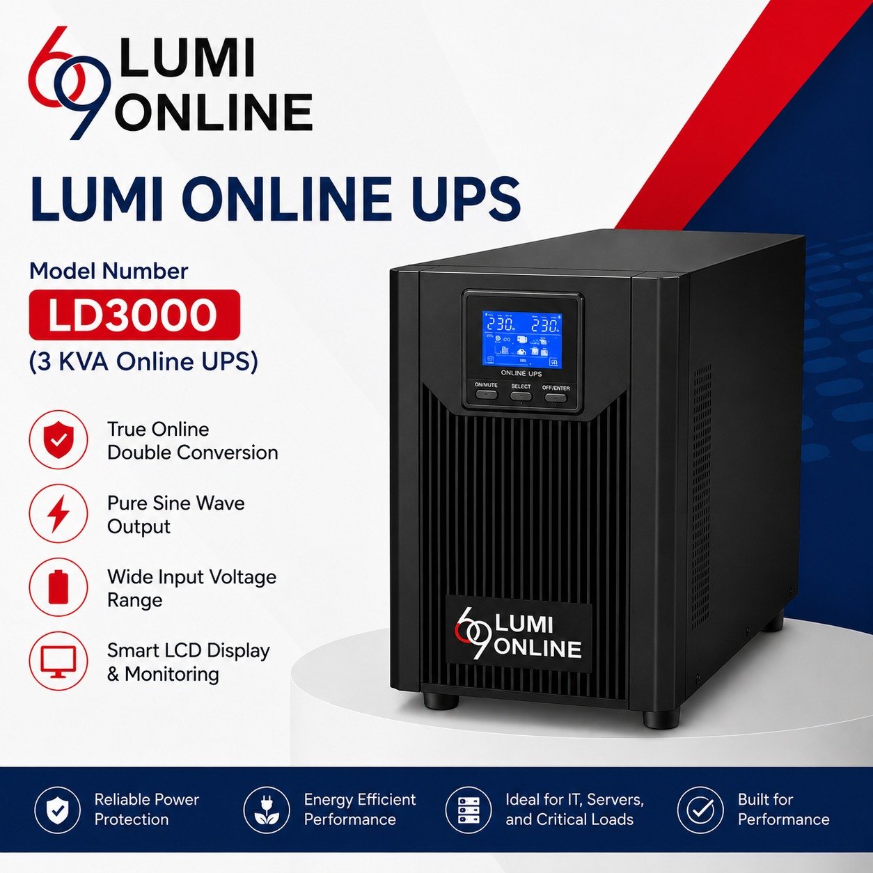 LD3000 3 KVA Online UPS